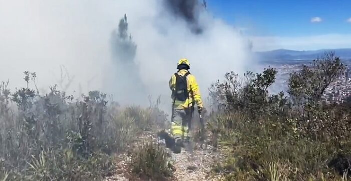 Grave emergencia ambiental en Bogotá por incendios forestales